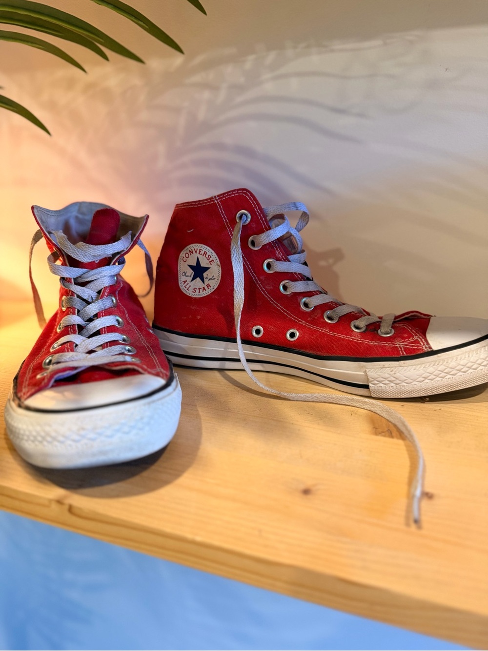 Converse Red High Top Sneakers